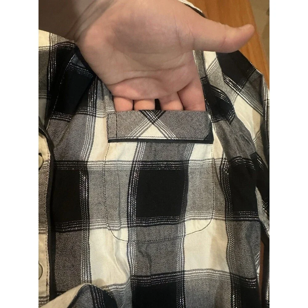 VICTORIAS SECRET Plaid Sleep Romper Pajamas Black White Winter Cozy Cute Sz M